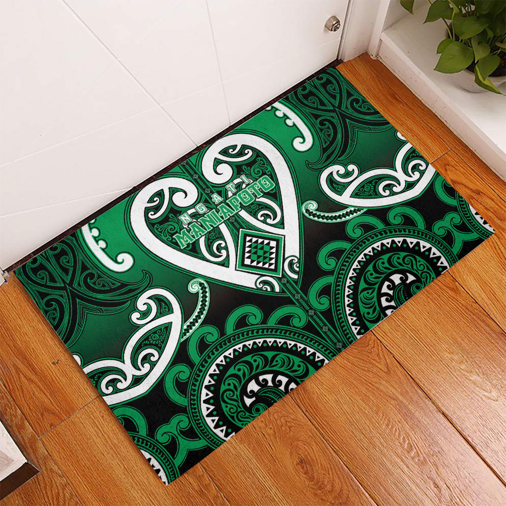 Aotearoa Ngati Maniapoto Rubber Doormat Maori Tribal Pattern