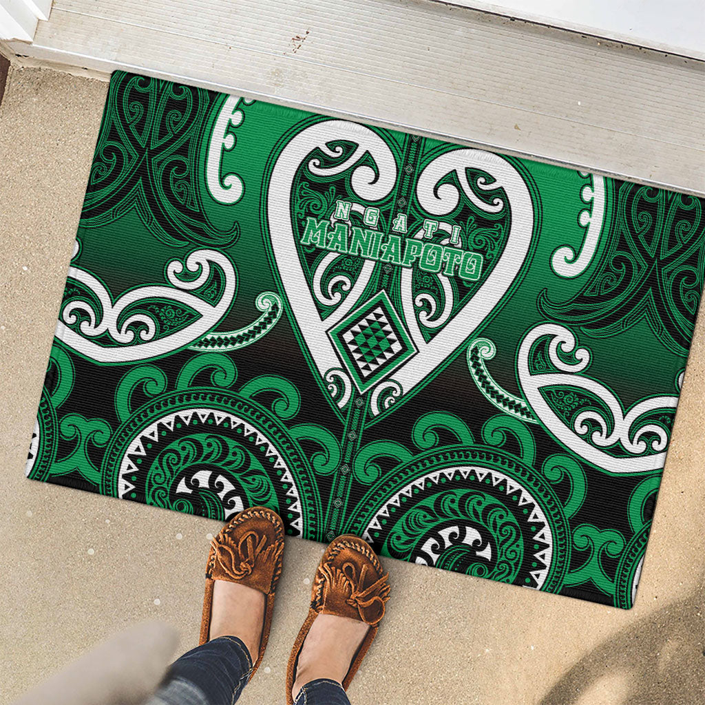 Aotearoa Ngati Maniapoto Rubber Doormat Maori Tribal Pattern