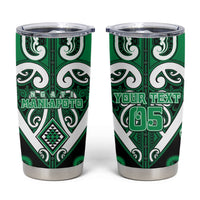 Custom Aotearoa Ngati Maniapoto Tumbler Cup Maori Tribal Pattern