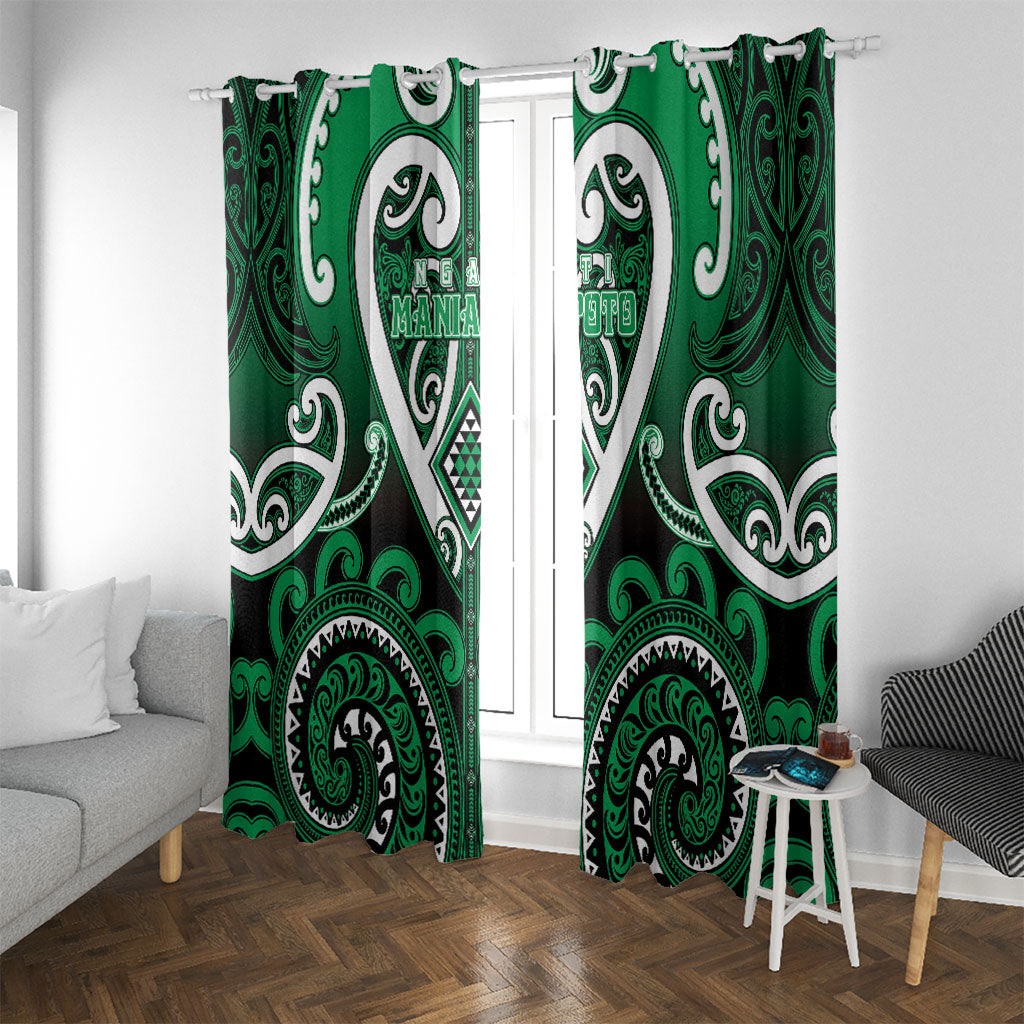Aotearoa Ngati Maniapoto Window Curtain Maori Tribal Pattern