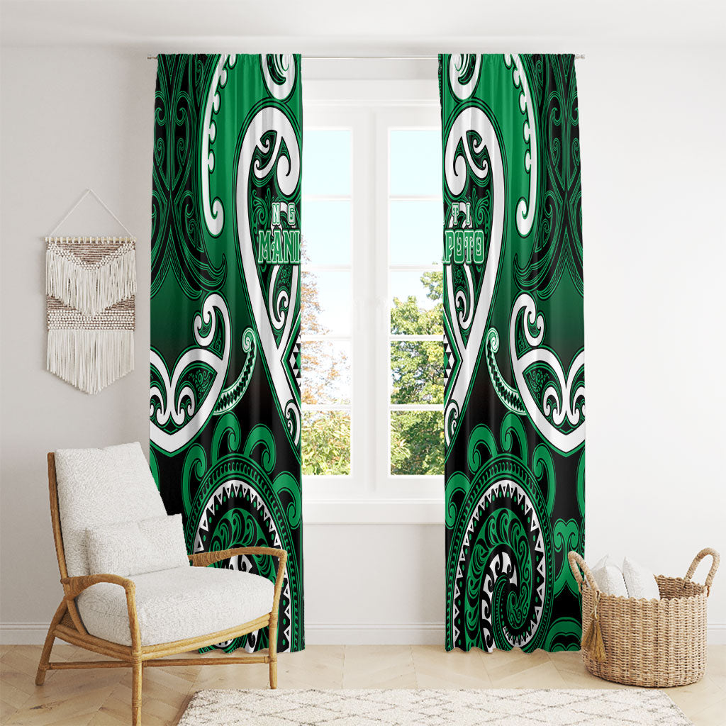 Aotearoa Ngati Maniapoto Window Curtain Maori Tribal Pattern