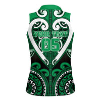 Custom Aotearoa Ngati Maniapoto Women Sleeveless Polo Shirt Maori Tribal Pattern