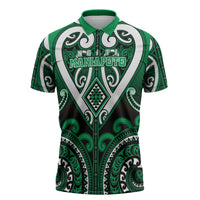 Custom Aotearoa Ngati Maniapoto Zipper Polo Shirt Maori Tribal Pattern