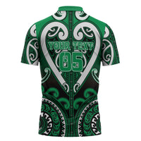 Custom Aotearoa Ngati Maniapoto Zipper Polo Shirt Maori Tribal Pattern