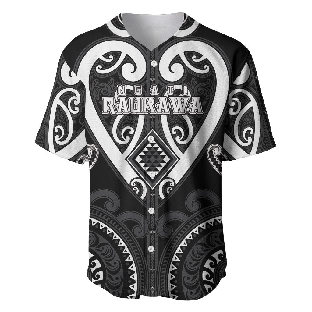 Custom Aotearoa Ngati Raukawa Baseball Jersey Maori Tribal Pattern