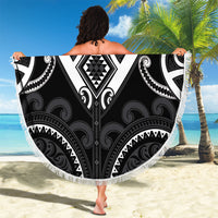 Aotearoa Ngati Raukawa Beach Blanket Maori Tribal Pattern