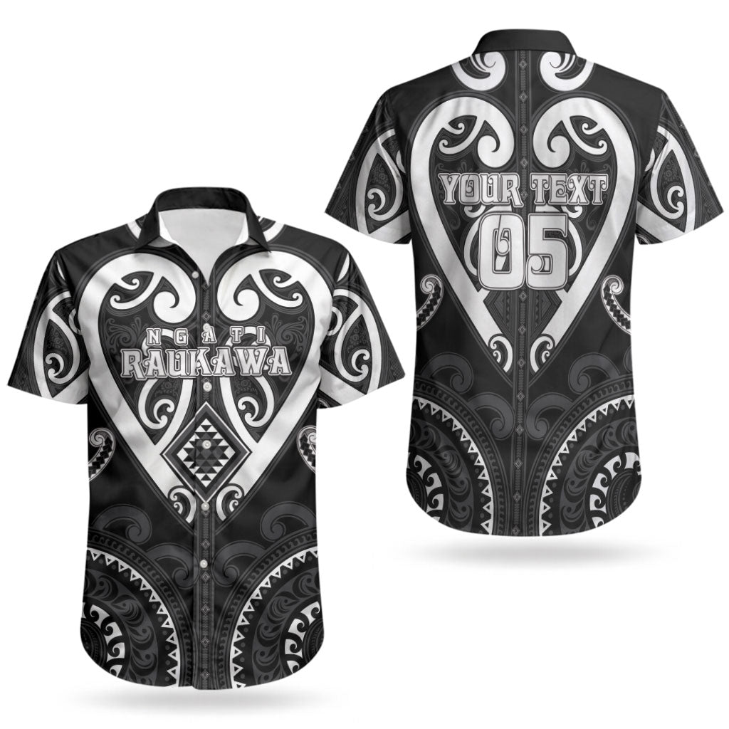 Custom Aotearoa Ngati Raukawa Couples Matching Long Sleeve Bodycon Dress and Hawaiian Shirt Maori Tribal Pattern