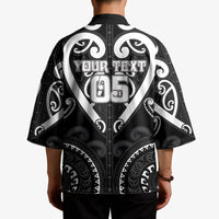 Custom Aotearoa Ngati Raukawa Kimono Maori Tribal Pattern