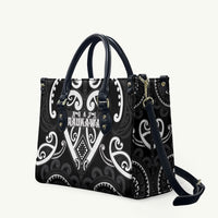 Aotearoa Ngati Raukawa Leather Bag Maori Tribal Pattern