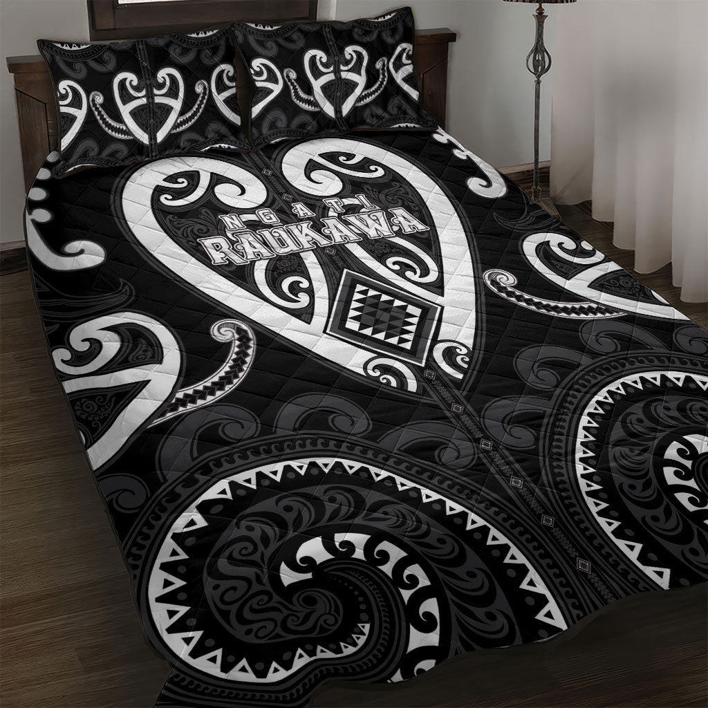 Aotearoa Ngati Raukawa Quilt Bed Set Maori Tribal Pattern