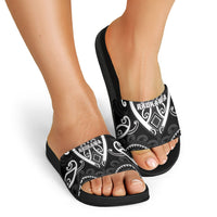 Aotearoa Ngati Raukawa Slide Sandals Maori Tribal Pattern