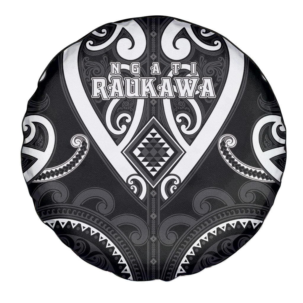 Aotearoa Ngati Raukawa Spare Tire Cover Maori Tribal Pattern