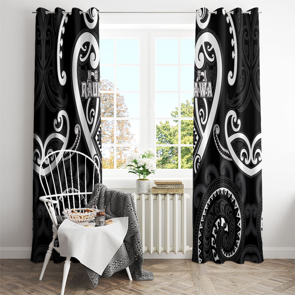 Aotearoa Ngati Raukawa Window Curtain Maori Tribal Pattern