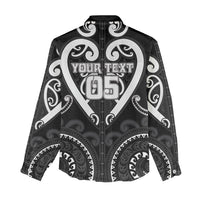 Custom Aotearoa Ngati Raukawa Women Casual Shirt Maori Tribal Pattern
