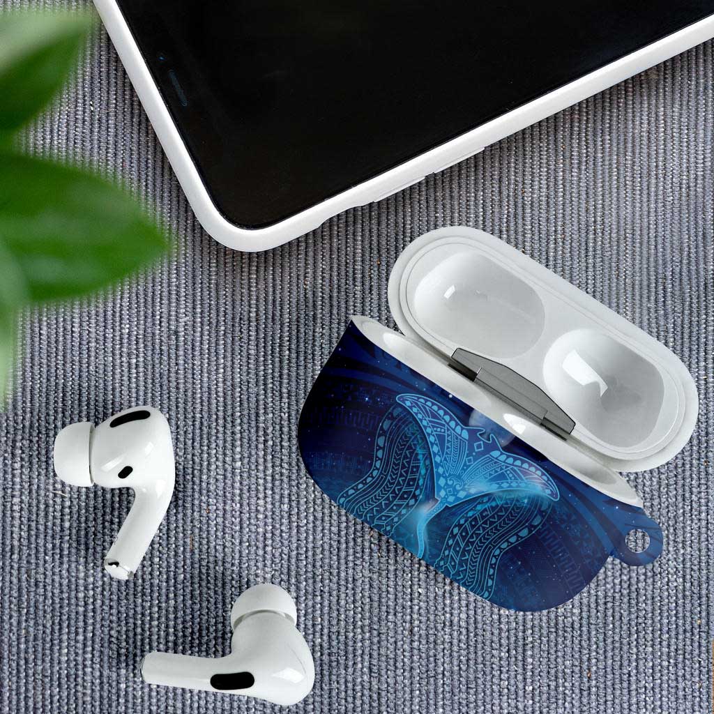 Polynesia Manta Ray AirPods Case Let's The Sea Set You Free - Polynesian Pride