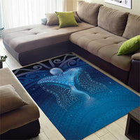Polynesia Manta Ray Area Rug Let's The Sea Set You Free - Polynesian Pride