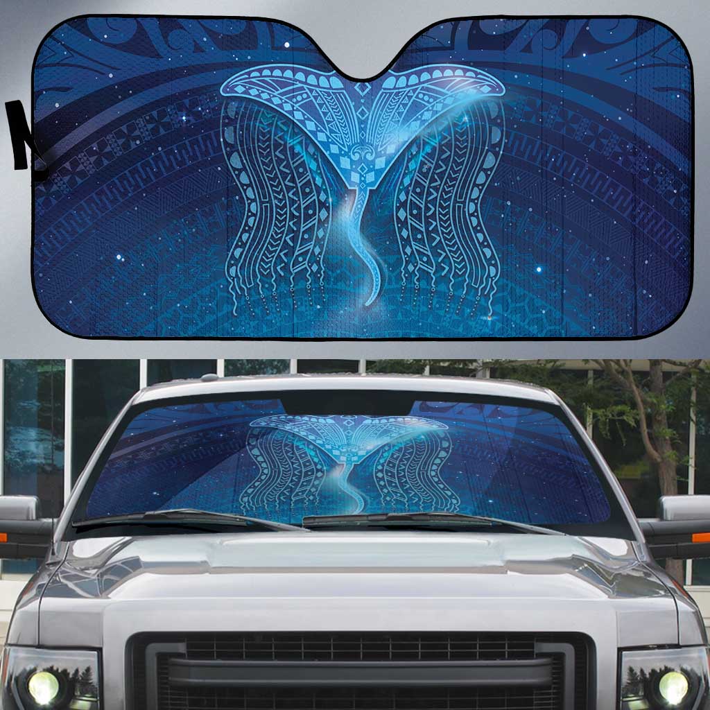 Polynesia Manta Ray Auto Sun Shade Let's The Sea Set You Free LT05 Blue - Polynesian Pride