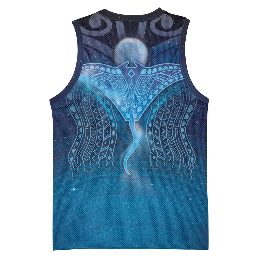 Polynesia Manta Ray Basketball Jersey Let's The Sea Set You Free LT05 - Polynesian Pride