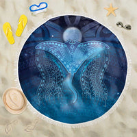 Polynesia Manta Ray Beach Blanket Let's The Sea Set You Free LT05 One Size 150cm Blue - Polynesian Pride