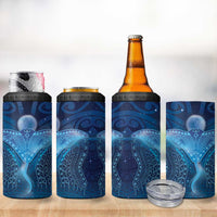 Polynesia Manta Ray 4 in 1 Can Cooler Tumbler Let's The Sea Set You Free LT05 - Polynesian Pride