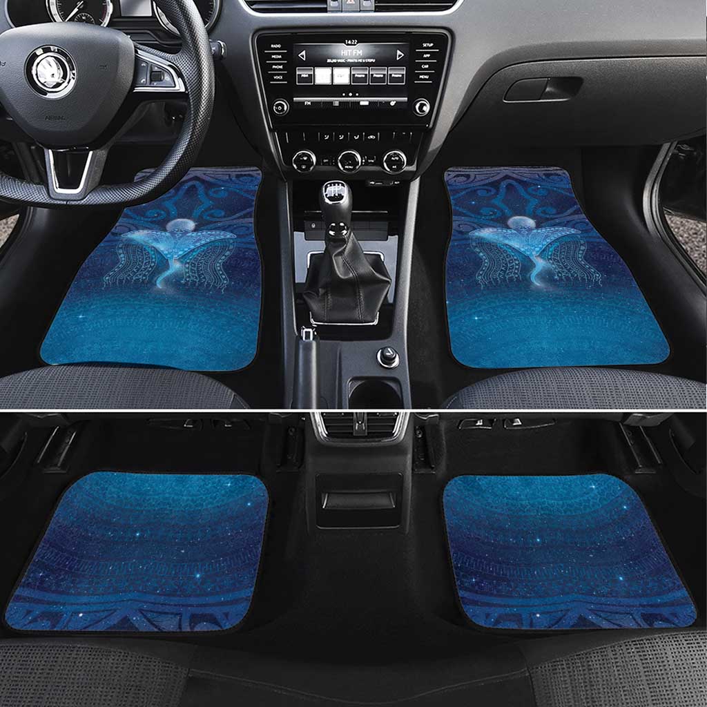 Polynesia Manta Ray Car Mats Let's The Sea Set You Free LT05 Set 4pcs Blue - Polynesian Pride