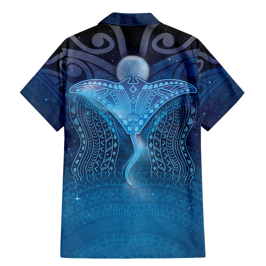 Polynesia Manta Ray Family Matching Mermaid Dress and Hawaiian Shirt Let's The Sea Set You Free - Polynesian Pride