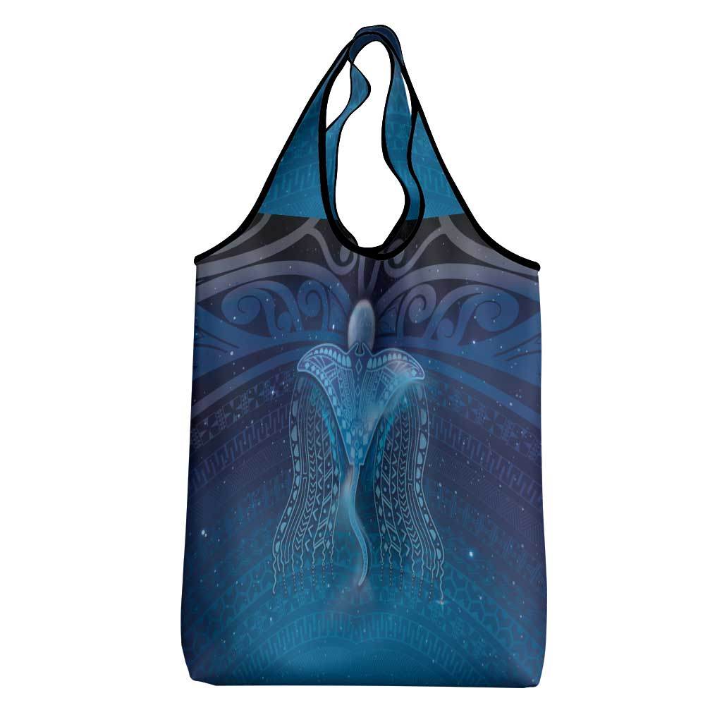 Polynesia Manta Ray Grocery Bag Let's The Sea Set You Free LT05 - Polynesian Pride