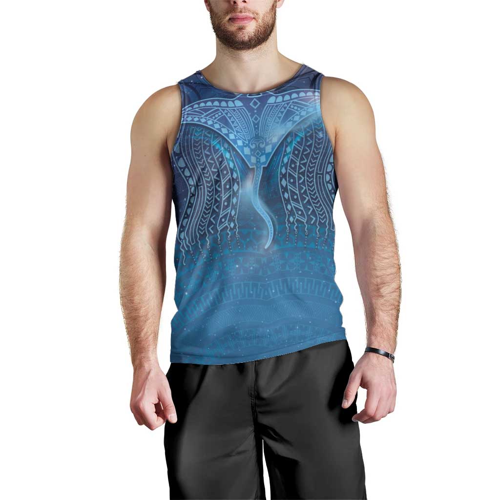 Polynesia Manta Ray Men Tank Top Let's The Sea Set You Free LT05 - Polynesian Pride
