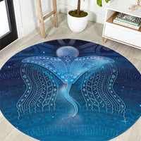 Polynesia Manta Ray Round Carpet Let's The Sea Set You Free - Polynesian Pride