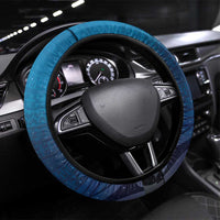 Polynesia Manta Ray Steering Wheel Cover Let's The Sea Set You Free LT05 Universal Fit Blue - Polynesian Pride