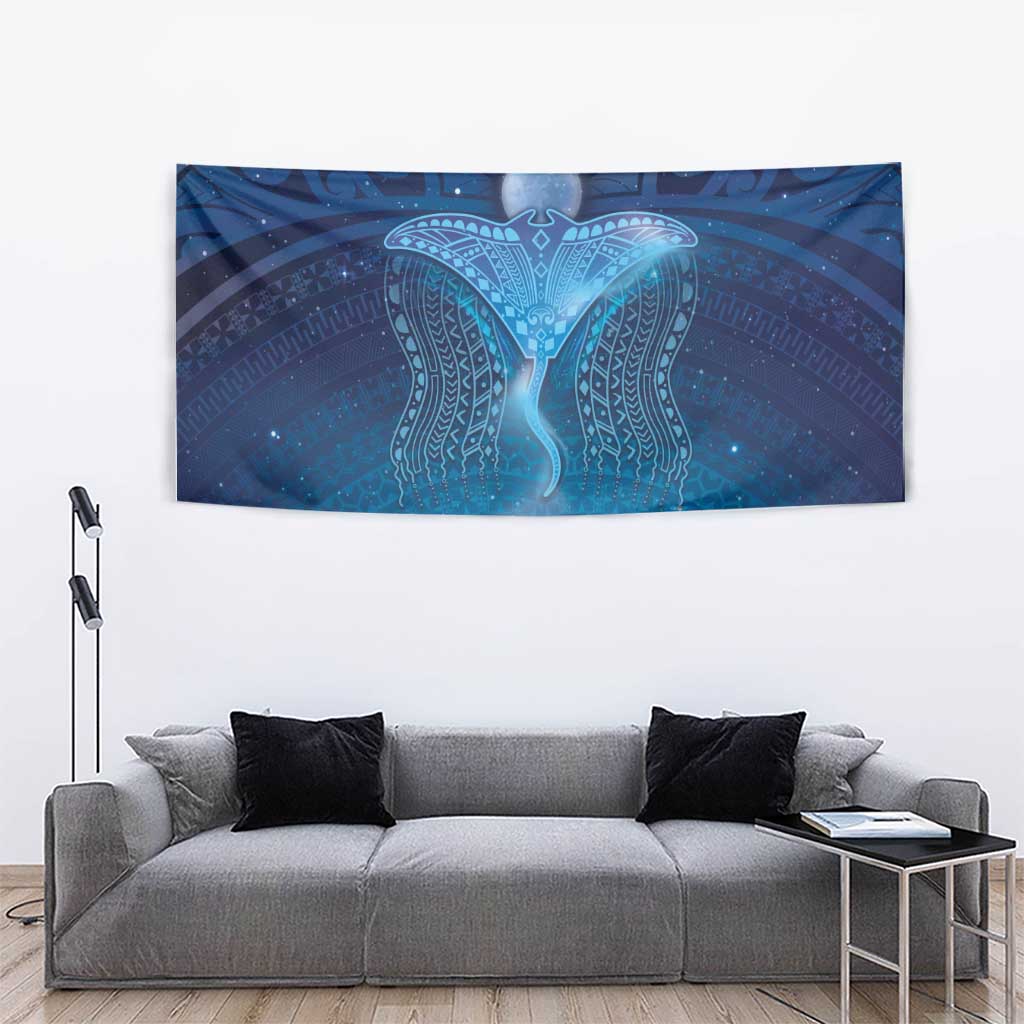 Polynesia Manta Ray Tapestry Let's The Sea Set You Free - Polynesian Pride