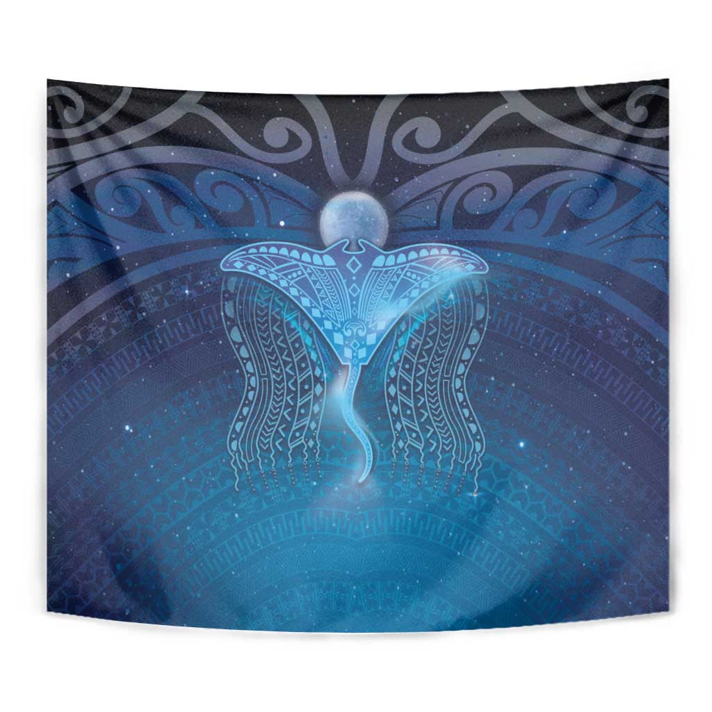 Polynesia Manta Ray Tapestry Let's The Sea Set You Free - Polynesian Pride