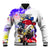 Filipino American History Month Baseball Jacket The Eight-Rayed Sun Flags With Bald Eagle LT05 Unisex White - Polynesian Pride