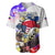 Filipino American History Month Baseball Jersey The Eight-Rayed Sun Flags With Bald Eagle LT05 White - Polynesian Pride