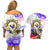 Filipino American History Month Couples Matching Off Shoulder Short Dress and Hawaiian Shirt The Eight-Rayed Sun Flags With Bald Eagle LT05 - Polynesian Pride