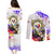 Filipino American History Month Couples Matching Puletasi Dress and Long Sleeve Button Shirts The Eight-Rayed Sun Flags With Bald Eagle LT05 - Polynesian Pride