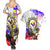 Filipino American History Month Couples Matching Summer Maxi Dress and Hawaiian Shirt The Eight-Rayed Sun Flags With Bald Eagle LT05 - Polynesian Pride