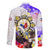 Filipino American History Month Family Matching Long Sleeve Bodycon Dress and Hawaiian Shirt The Eight-Rayed Sun Flags With Bald Eagle LT05 - Polynesian Pride