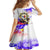 Filipino American History Month Family Matching Off Shoulder Short Dress and Hawaiian Shirt The Eight-Rayed Sun Flags With Bald Eagle LT05 - Polynesian Pride