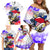 Filipino American History Month Family Matching Off Shoulder Short Dress and Hawaiian Shirt The Eight-Rayed Sun Flags With Bald Eagle LT05 - Polynesian Pride