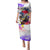 Filipino American History Month Family Matching Puletasi Dress and Hawaiian Shirt The Eight-Rayed Sun Flags With Bald Eagle LT05 Mom's Dress White - Polynesian Pride