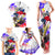 Filipino American History Month Family Matching Tank Maxi Dress and Hawaiian Shirt The Eight-Rayed Sun Flags With Bald Eagle LT05 - Polynesian Pride