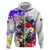 Filipino American History Month Hoodie The Eight-Rayed Sun Flags With Bald Eagle LT05 Zip Hoodie White - Polynesian Pride