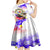 Filipino American History Month Kid Short Sleeve Dress The Eight-Rayed Sun Flags With Bald Eagle LT05 - Polynesian Pride