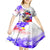 Filipino American History Month Kid Short Sleeve Dress The Eight-Rayed Sun Flags With Bald Eagle LT05 - Polynesian Pride