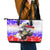 Filipino American History Month Leather Tote Bag The Eight-Rayed Sun Flags With Bald Eagle LT05 - Polynesian Pride