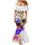 Filipino American History Month Mermaid Dress The Eight-Rayed Sun Flags With Bald Eagle LT05 - Polynesian Pride