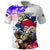 Filipino American History Month Polo Shirt The Eight-Rayed Sun Flags With Bald Eagle LT05 White - Polynesian Pride