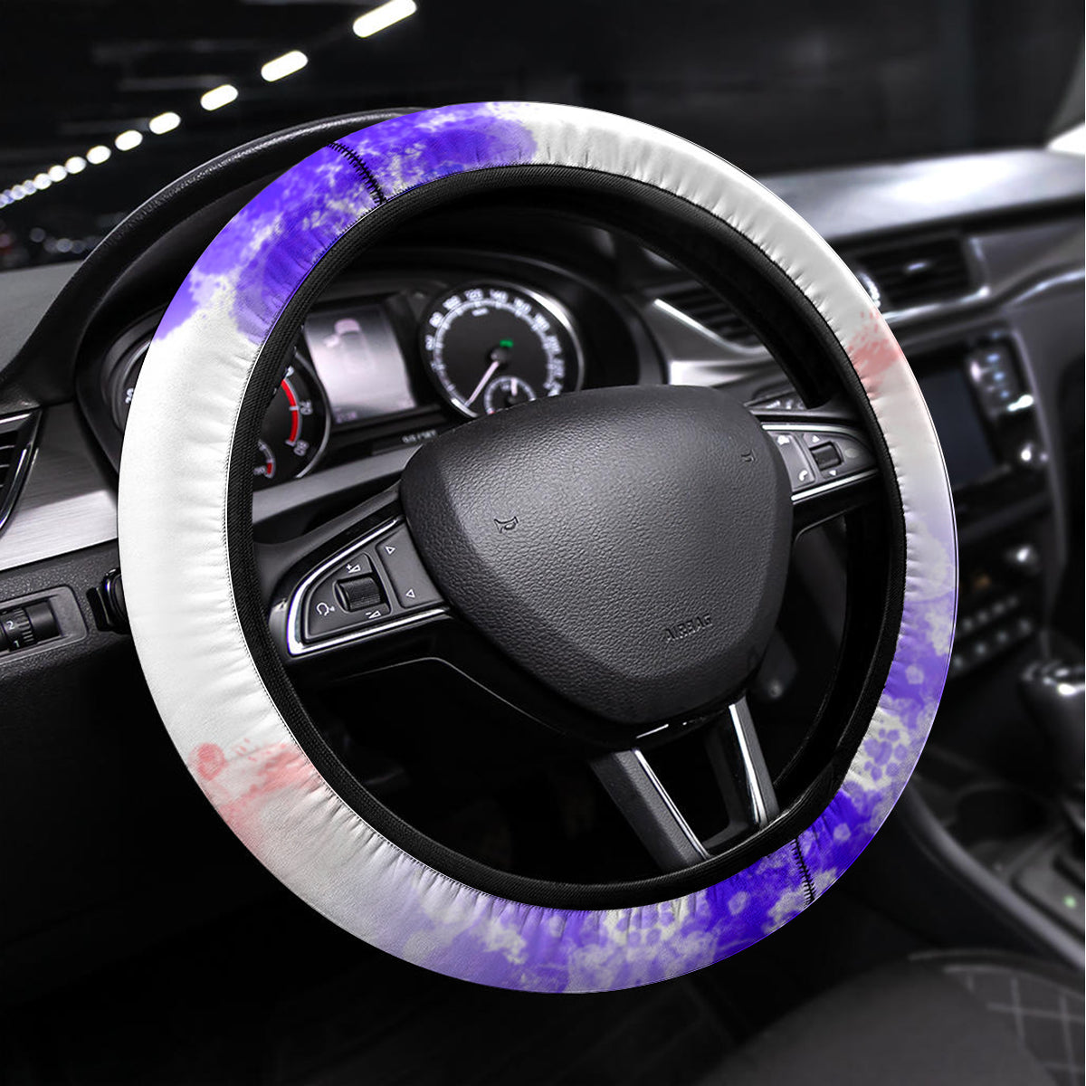 Filipino American History Month Steering Wheel Cover The Eight-Rayed Sun Flags With Bald Eagle LT05 Universal Fit White - Polynesian Pride