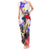 Filipino American History Month Tank Maxi Dress The Eight-Rayed Sun Flags With Bald Eagle LT05 Women White - Polynesian Pride